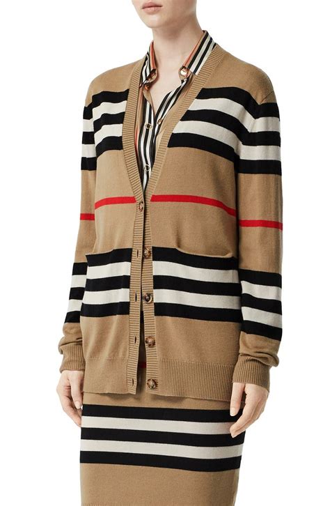 burberry merino wool cardigan|burberry wool cardigan women.